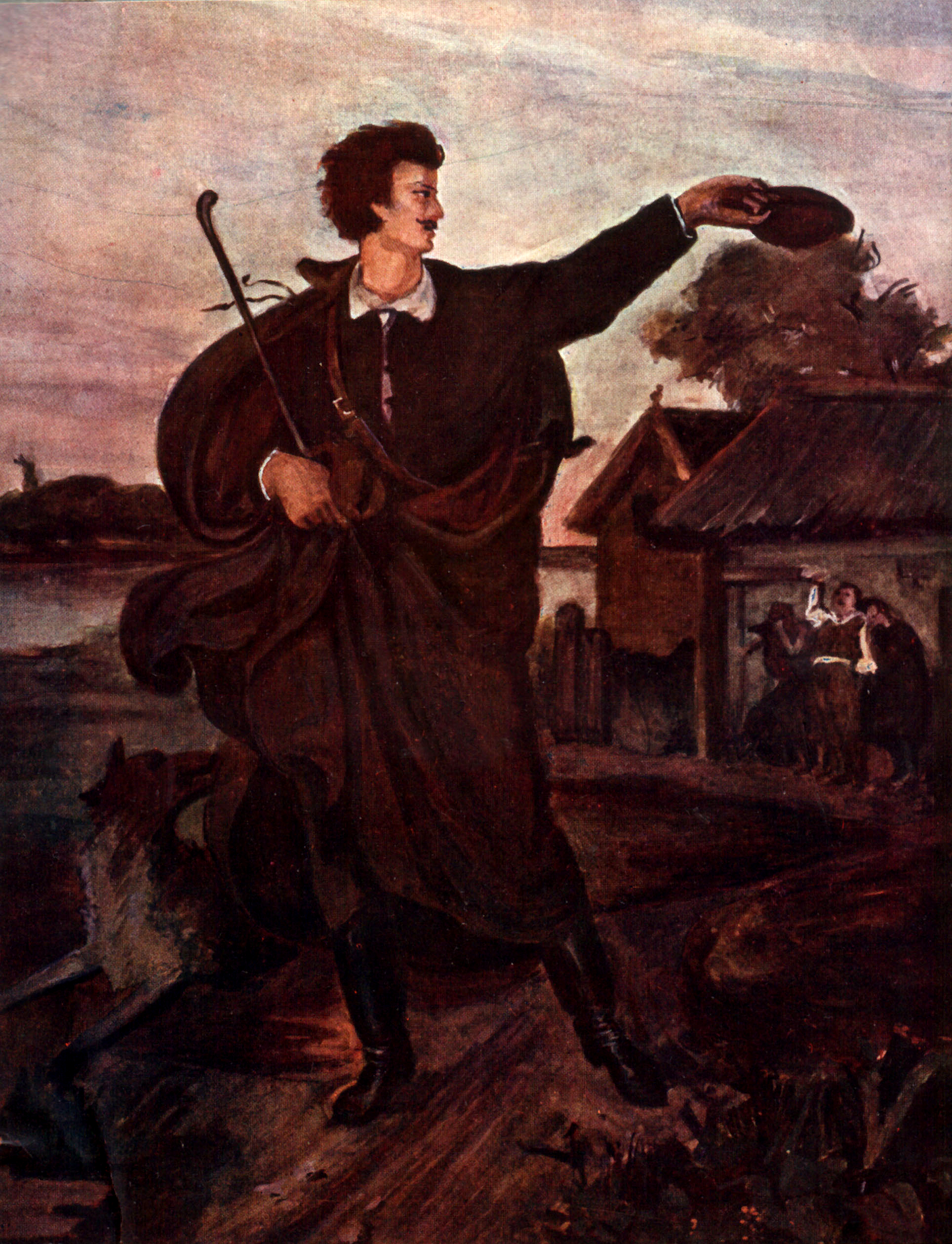 Munkácsy Mihály – Petőfi búcsúja a szülőházától